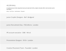 Tablet Screenshot of adjobwall.com